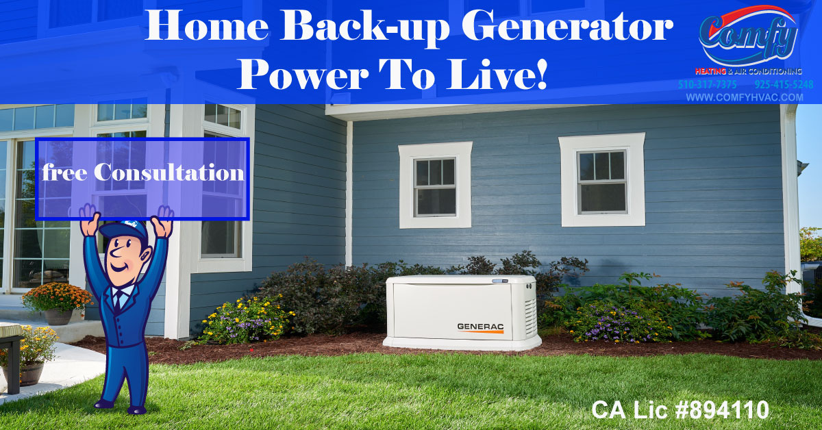 We Are Now a Generac Dealer! Comfy Heating Air Conditioning Inc.